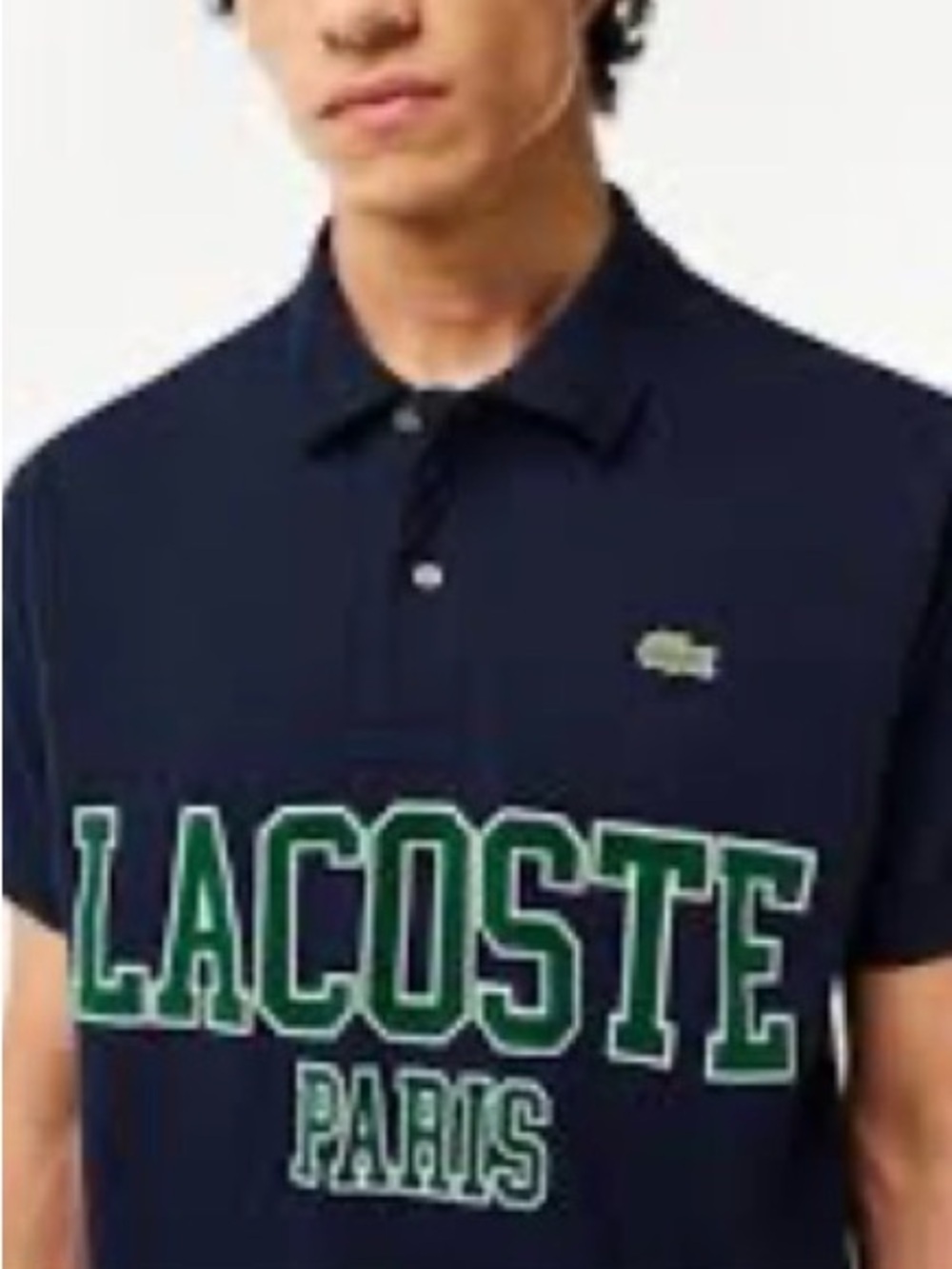 Lacoste Classic Fit “Paris” Navy Polo Shirt